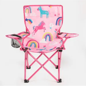 Kids Foldable Unicorn Print Camping Chair