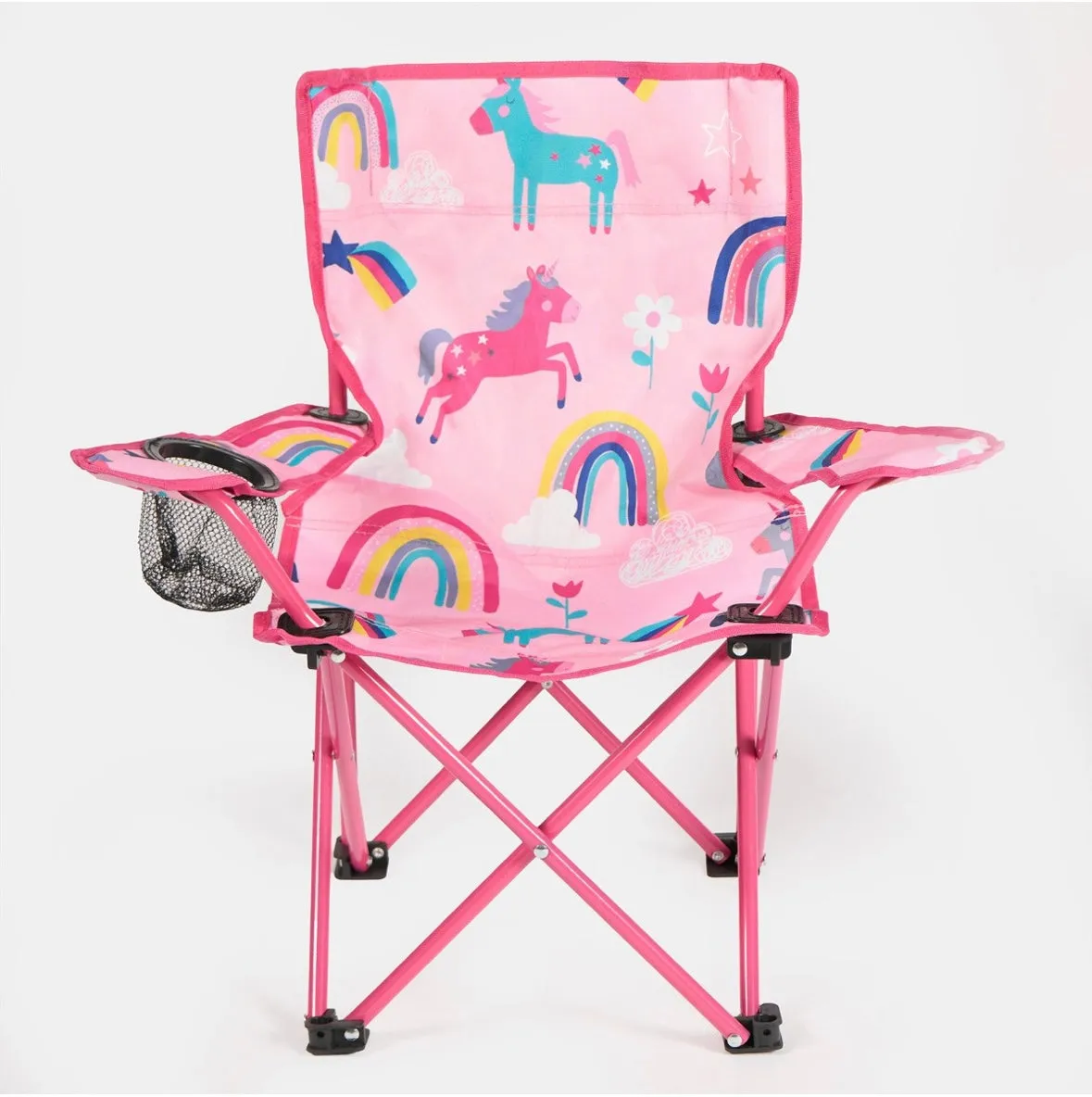 Kids Foldable Unicorn Print Camping Chair
