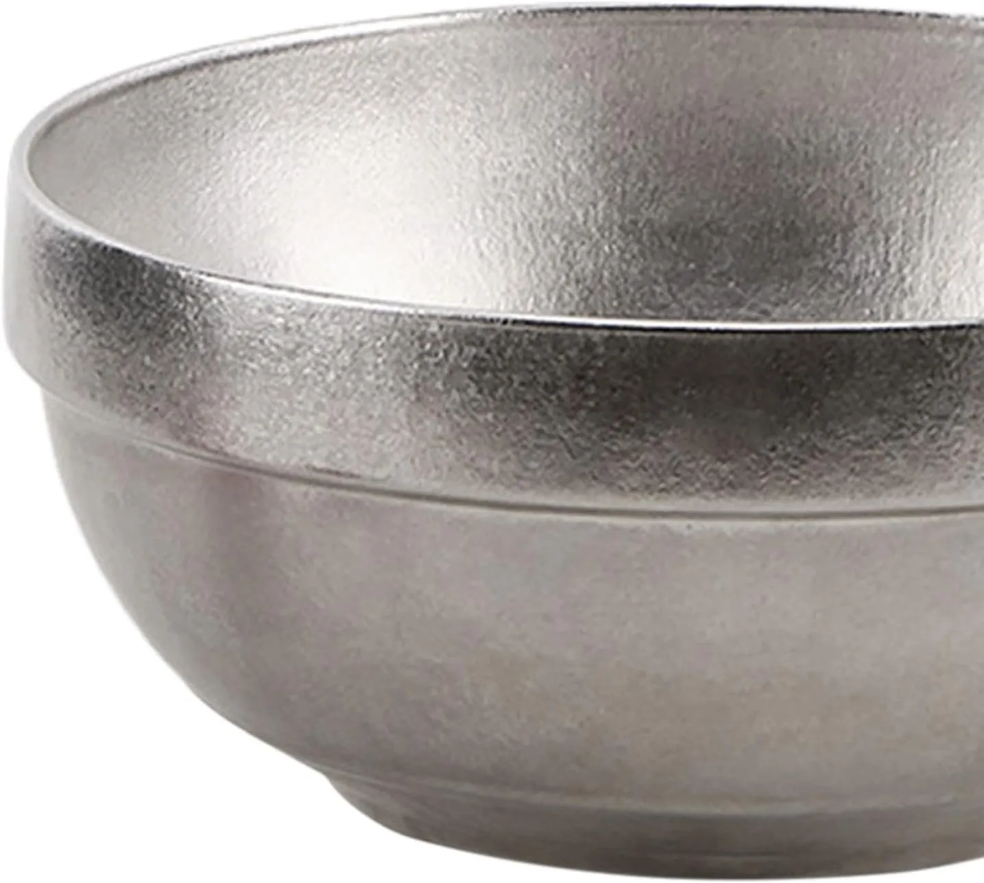Kids Titanium Food Bowl, Double Walled, Portable for Camping and Hiking
