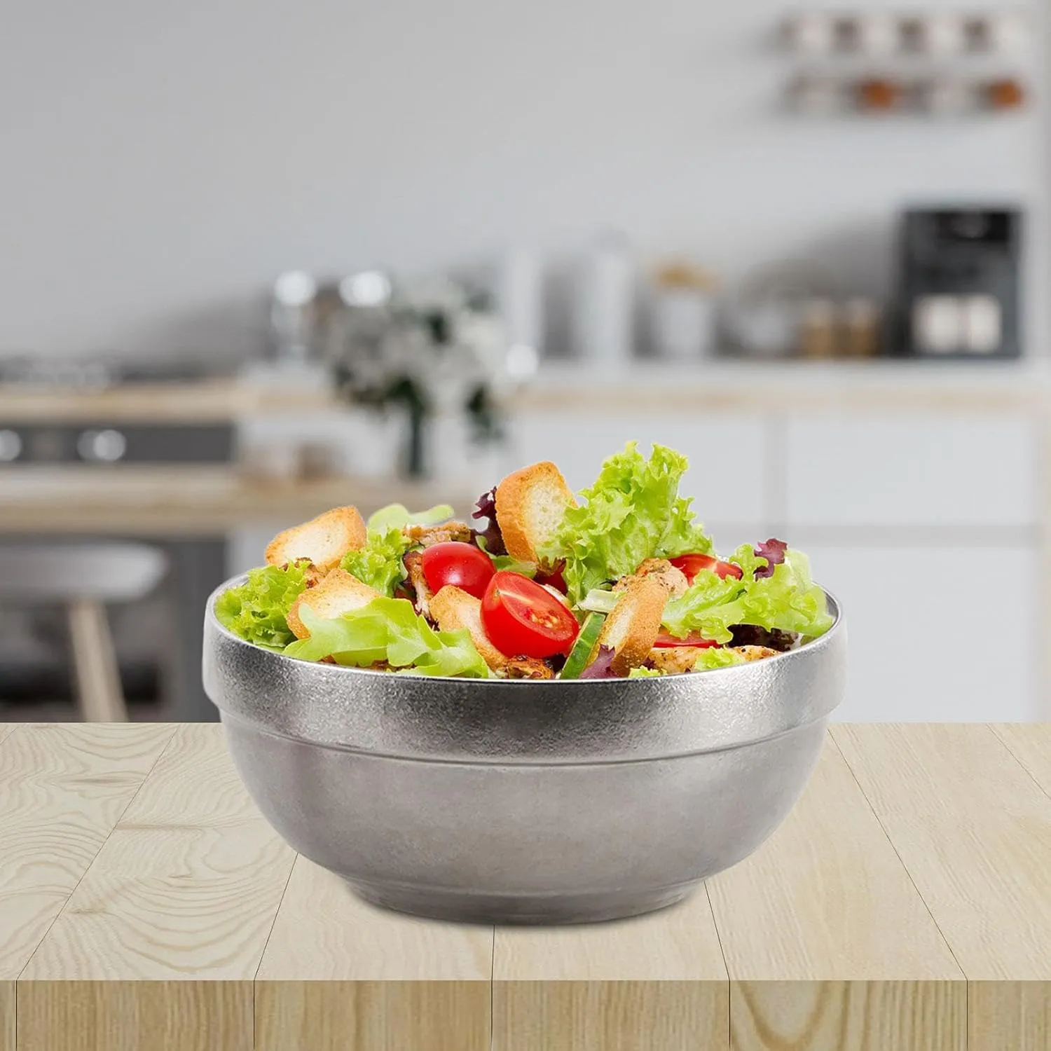 Kids Titanium Food Bowl, Double Walled, Portable for Camping and Hiking