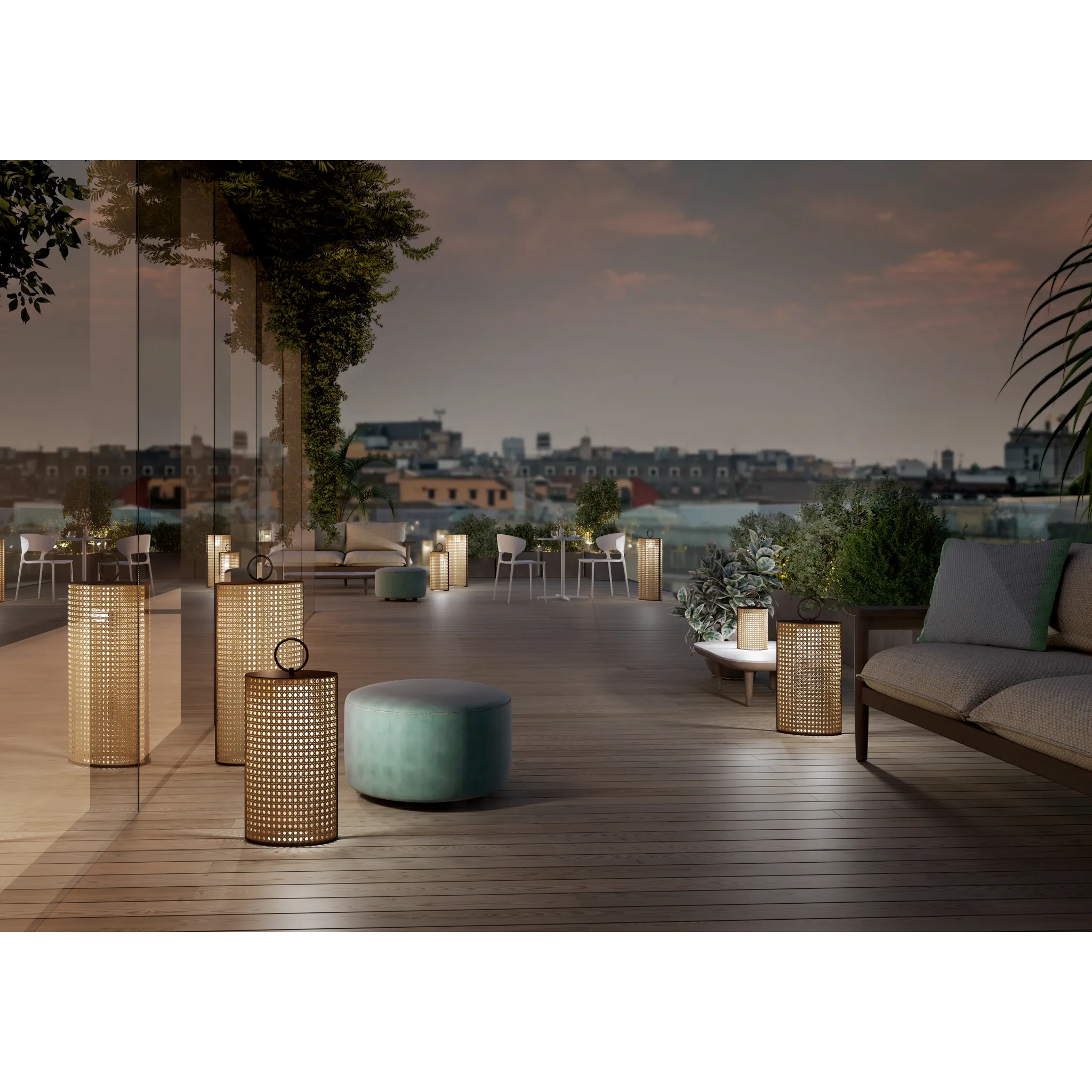 Lacquered Metal Outdoor Lantern | Contardi Clara
