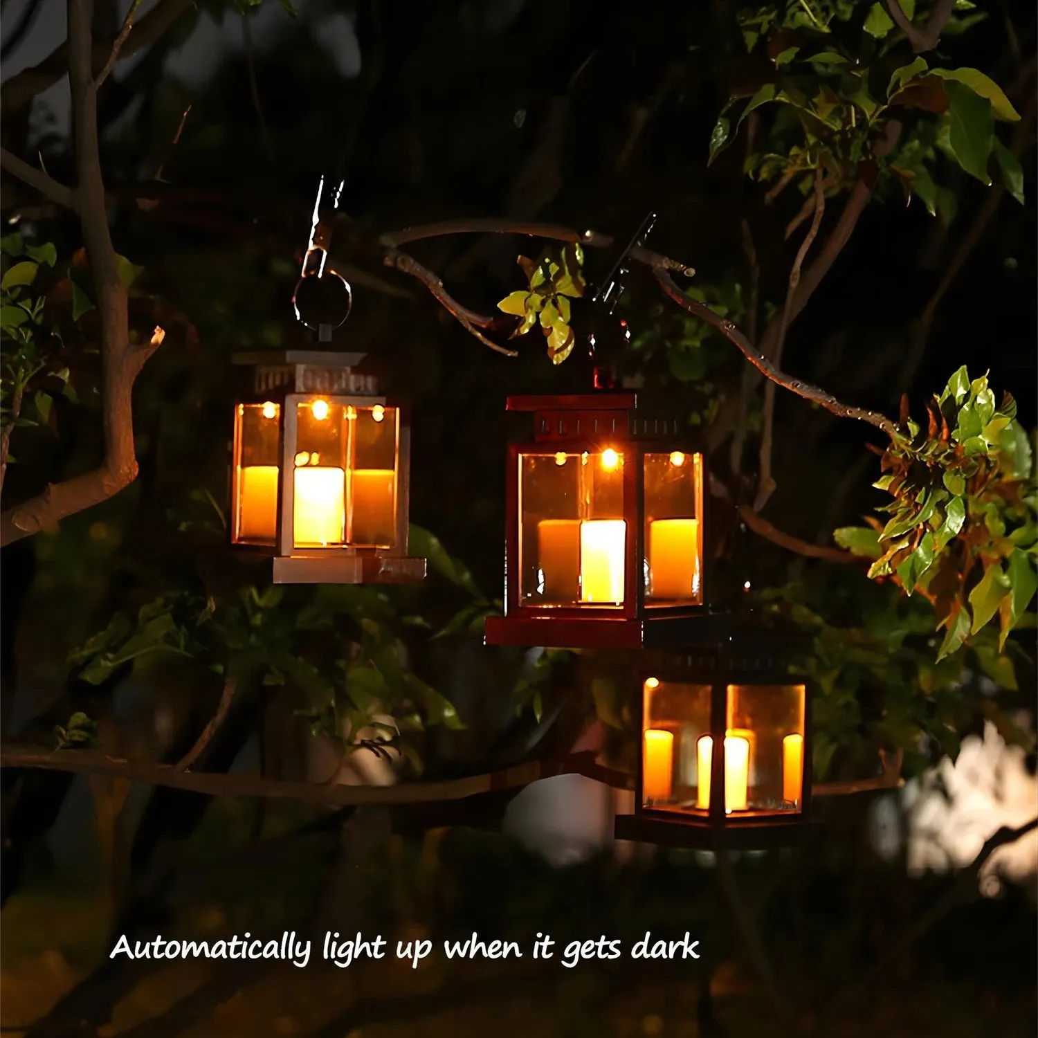 LED Solar Candle Lantern: Outdoor Palace Lantern Garden Lamp with Hook. Ideal for Landscape Lighting, Floor Lights