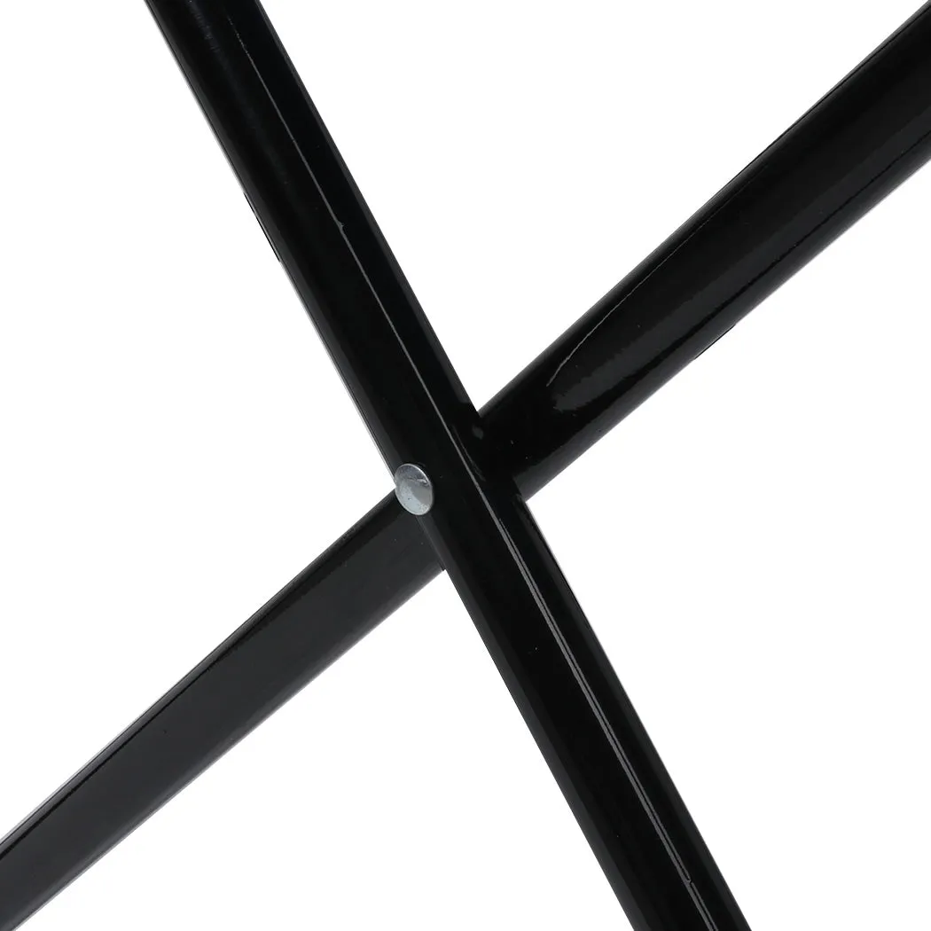 Levede Camping Chairs Folding Arm Foldable Black-NSW_Metro