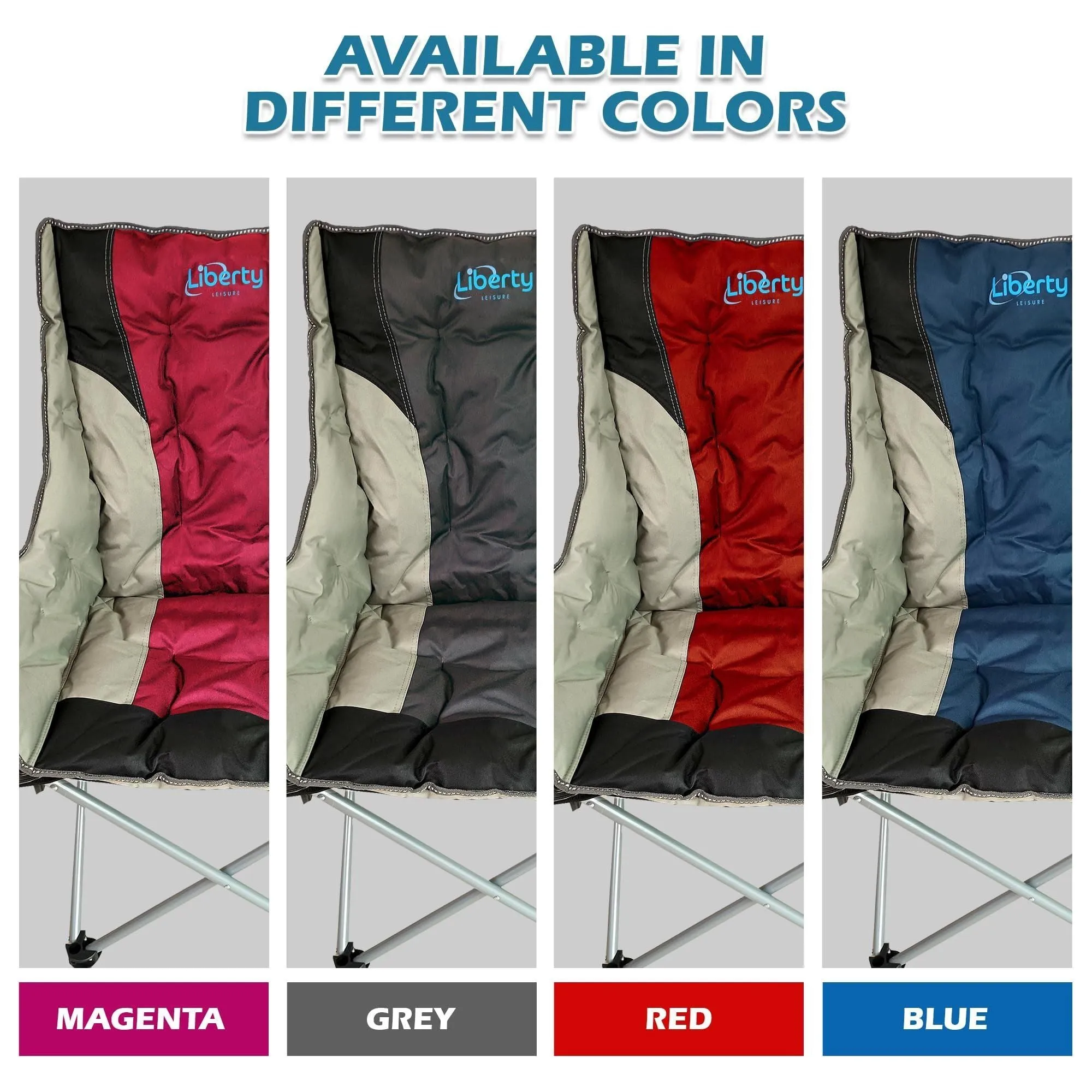 Liberty Grey Comfort Camping Chair MDS1203
