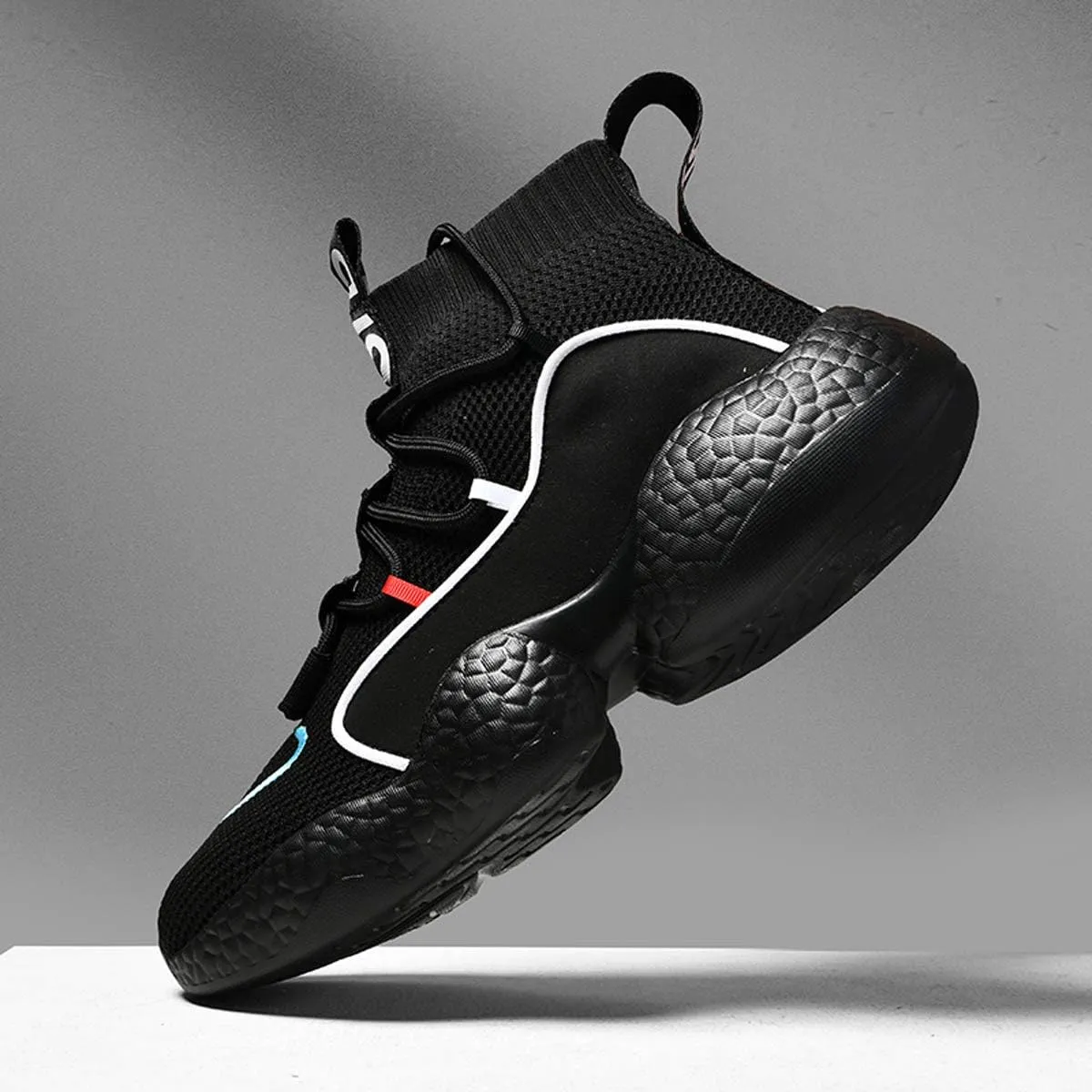 LIBINXIF Women's Men's Upper Light Breathable Fashion Non-Slip Sneakers Comfortable Walking Shoes Couple Shoes Sock Shoes Running Shoes Trainers Shoes Large Shoes