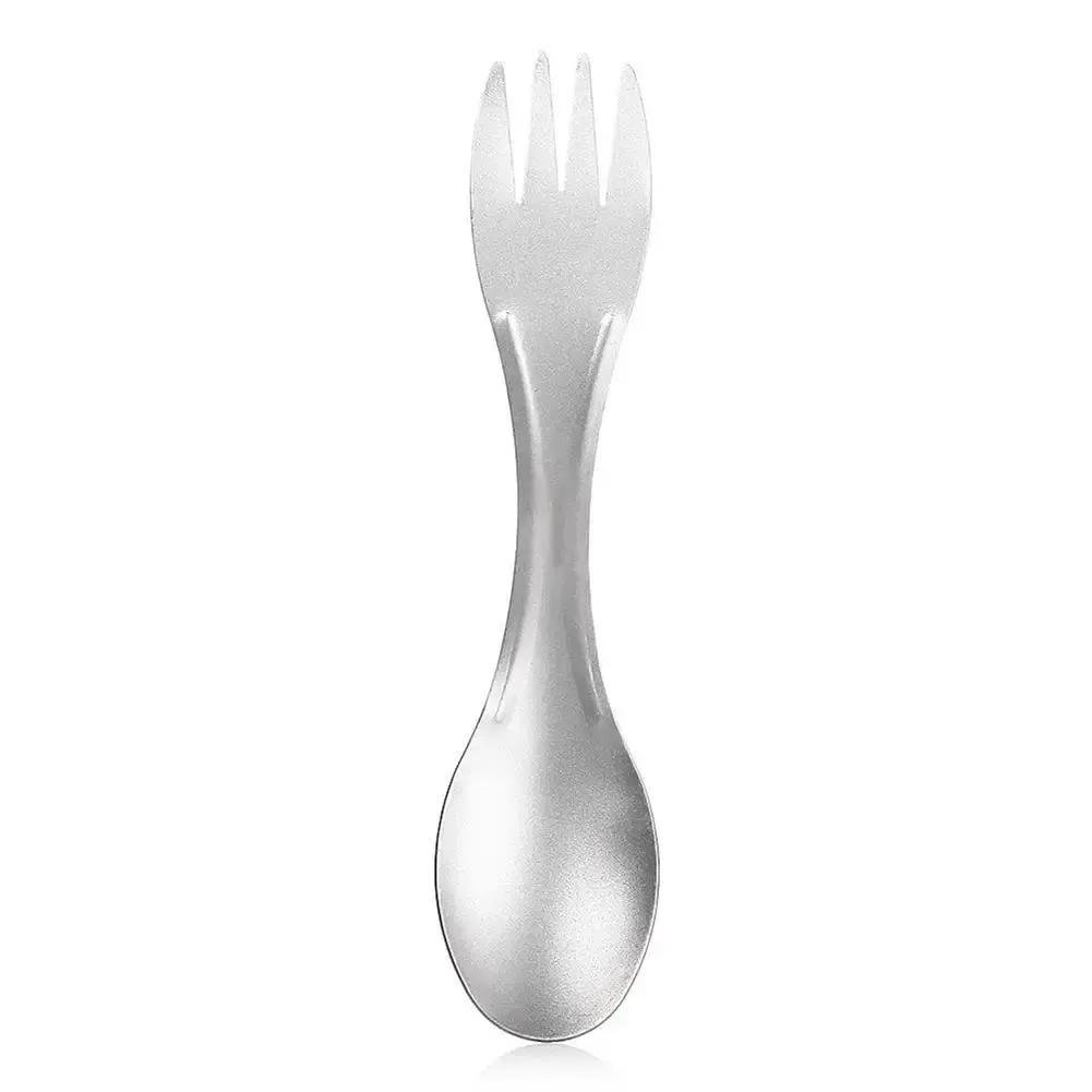 Lightweight Titanium Spork Spoon for Camping and Travel