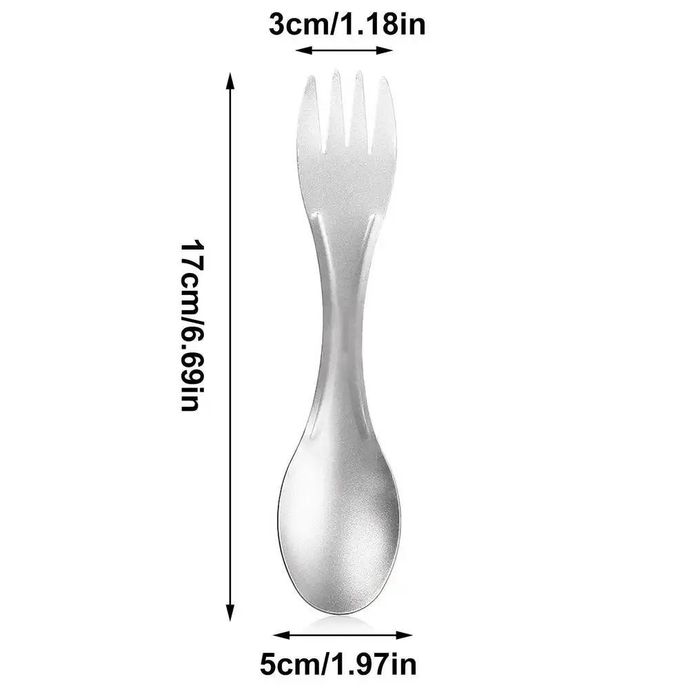 Lightweight Titanium Spork Spoon for Camping and Travel