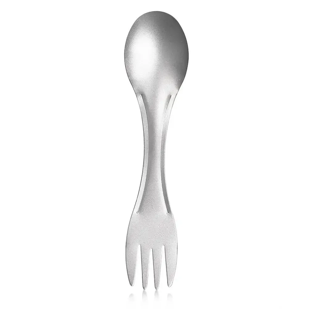 Lightweight Titanium Spork Spoon for Camping and Travel