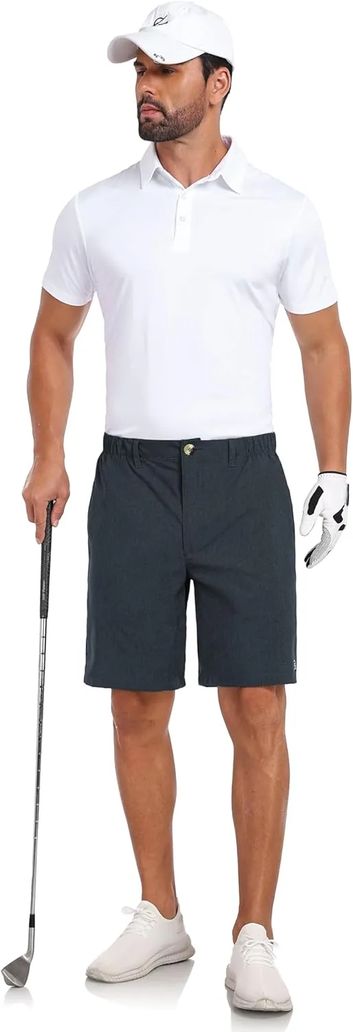 Little Donkey Andy Men's Bermuda 9 Inch Lightweight Quick Dry Stretch Shorts Golf Hiking Travel