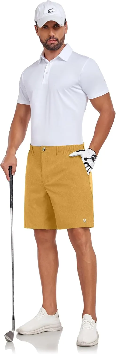 Little Donkey Andy Men's Bermuda 9 Inch Lightweight Quick Dry Stretch Shorts Golf Hiking Travel