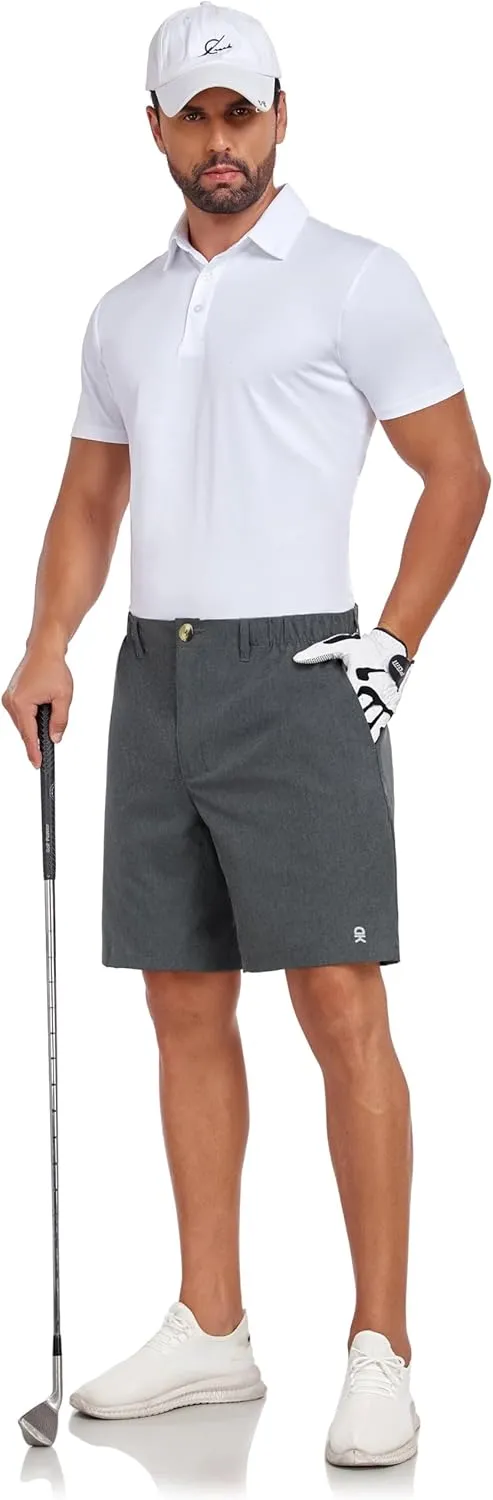 Little Donkey Andy Men's Bermuda 9 Inch Lightweight Quick Dry Stretch Shorts Golf Hiking Travel