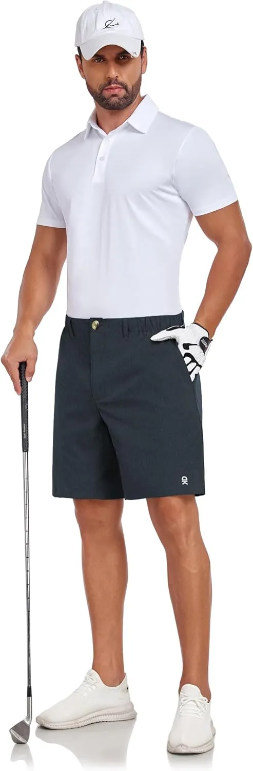 Little Donkey Andy Men's Bermuda 9 Inch Lightweight Quick Dry Stretch Shorts Golf Hiking Travel