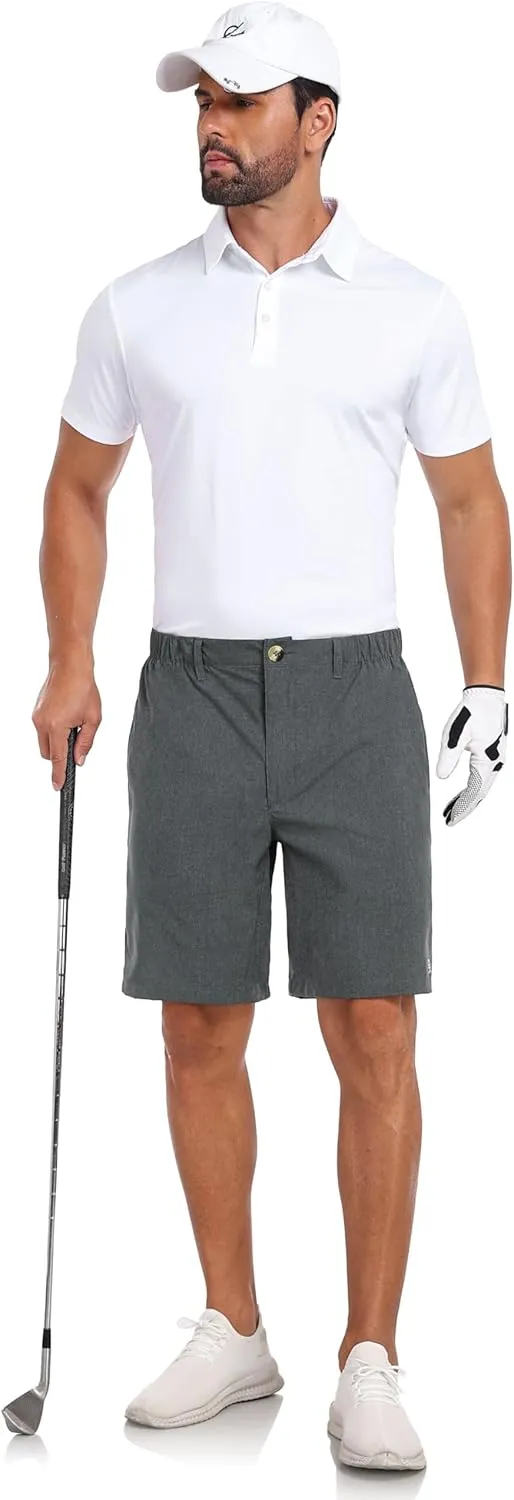 Little Donkey Andy Men's Bermuda 9 Inch Lightweight Quick Dry Stretch Shorts Golf Hiking Travel