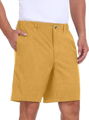 Little Donkey Andy Men's Bermuda 9 Inch Lightweight Quick Dry Stretch Shorts Golf Hiking Travel