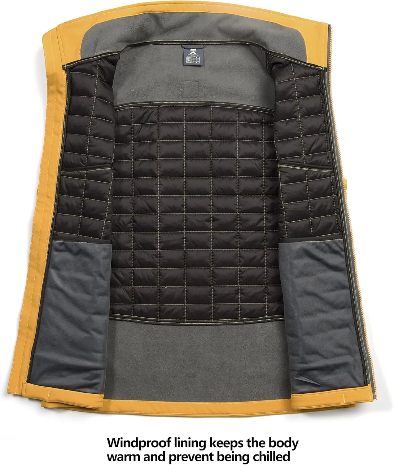 Little Donkey Andy Men’s Lightweight Puffer Vest, Warm Outdoor Sleeveless Jacket for Hiking Travel Running