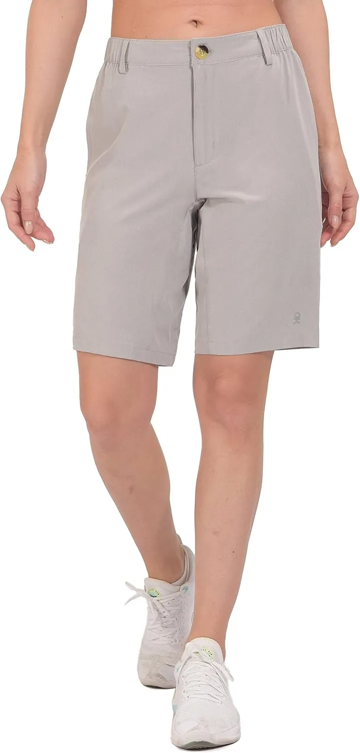 Little Donkey Andy Women's Bermuda Quick Dry Lightweight Stretch Shorts Golf Hiking Travel