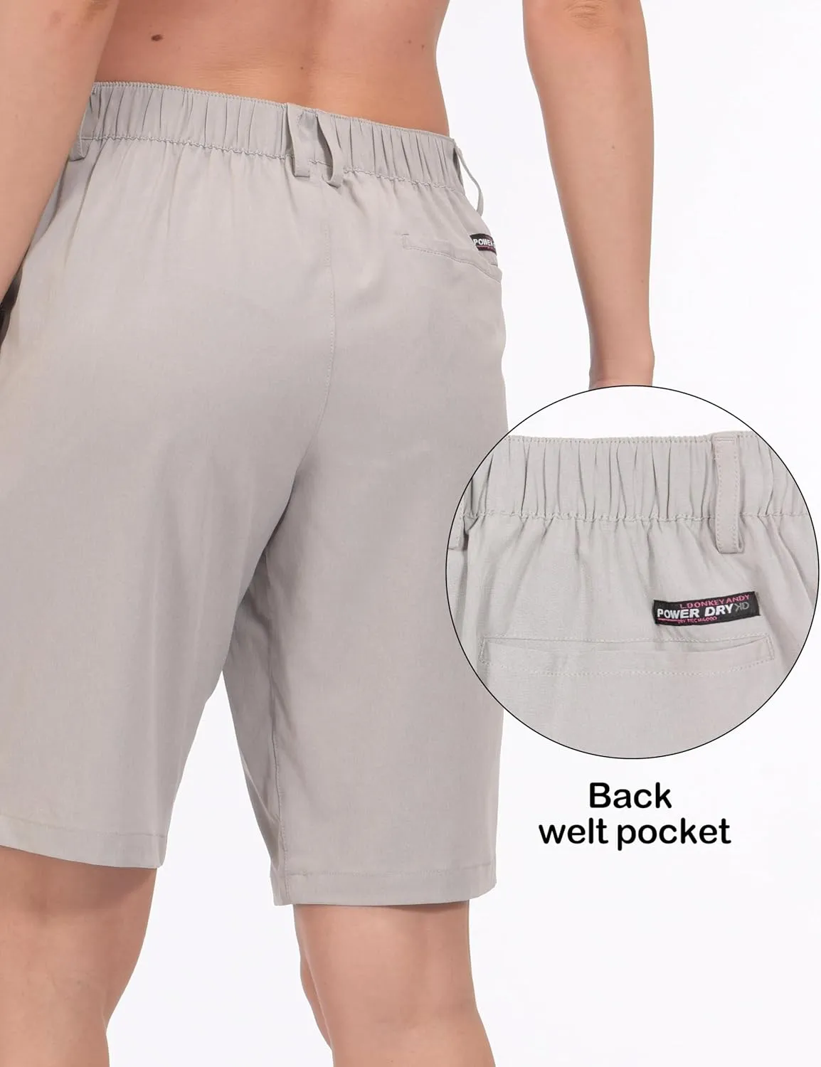 Little Donkey Andy Women's Bermuda Quick Dry Lightweight Stretch Shorts Golf Hiking Travel