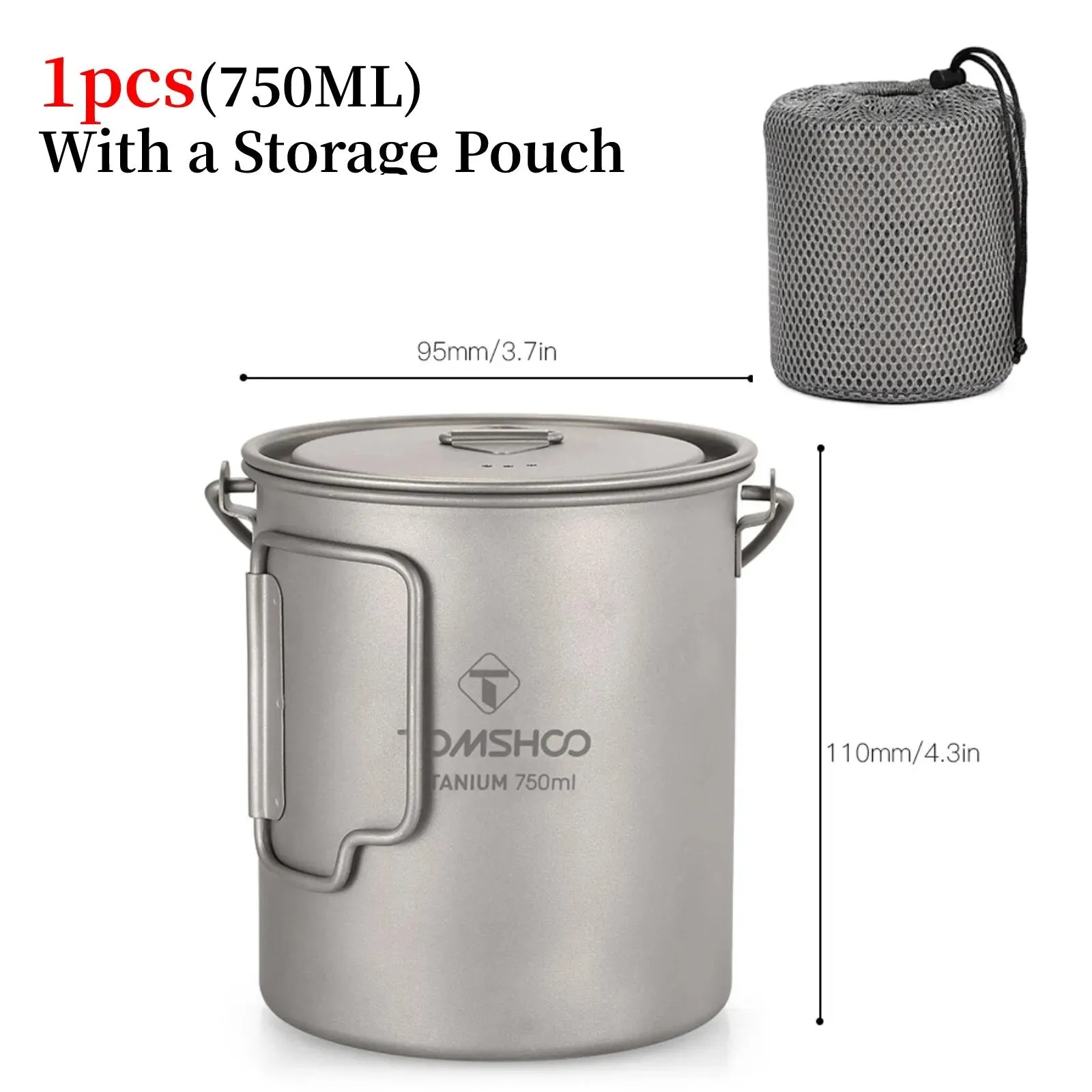 LIXADA Camping Equipment Titanium Wood Stove Outdoor Cookware Tableware Set Hiking Picnic Backpacking Camping Pot Pan Mug Set