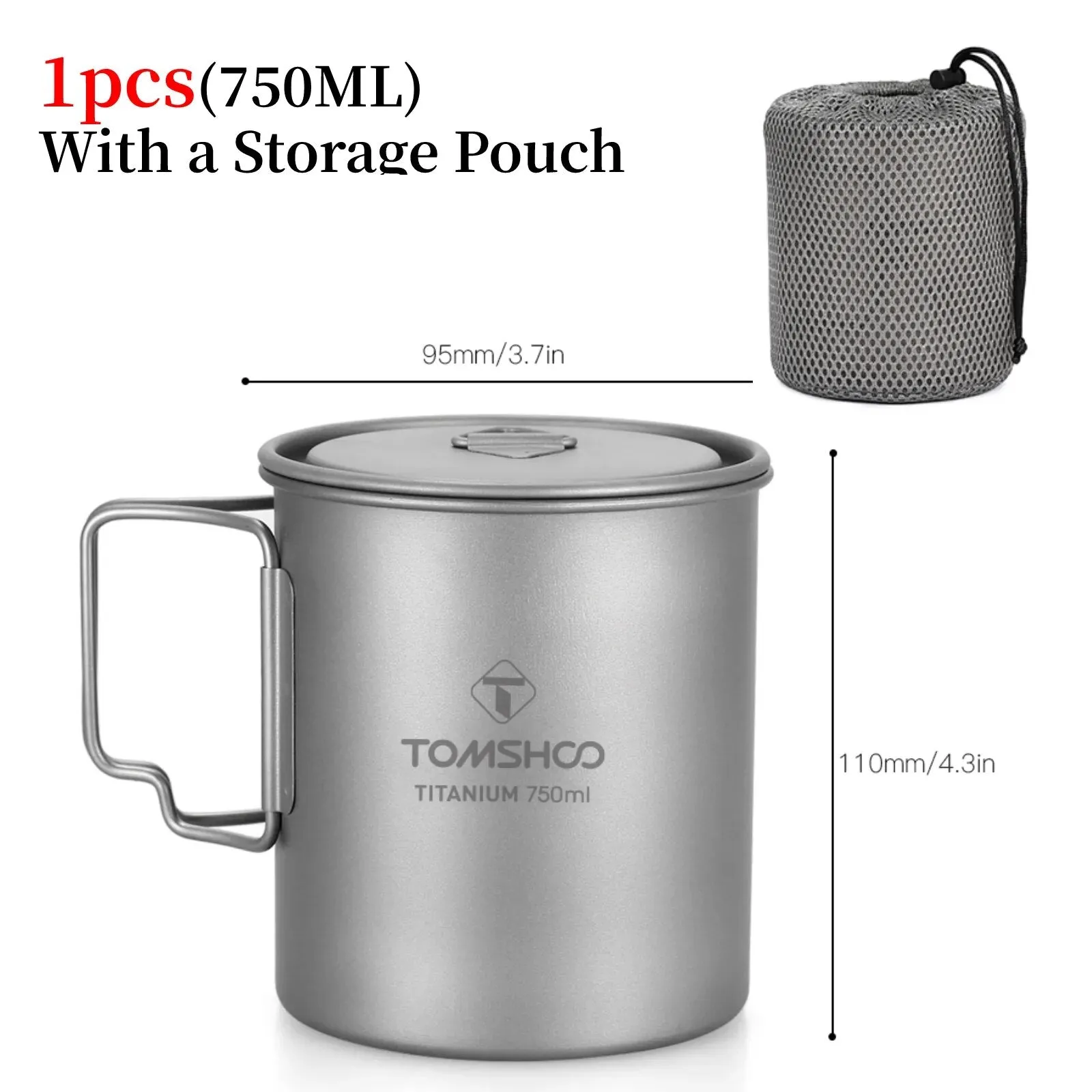 LIXADA Camping Equipment Titanium Wood Stove Outdoor Cookware Tableware Set Hiking Picnic Backpacking Camping Pot Pan Mug Set