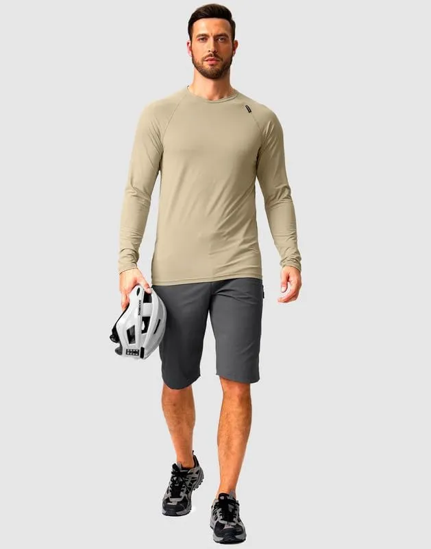 Men's Mountain Bike Shorts Stretch Cycling Biking Bicycle Quick Dry Hiking Shorts for Men Zipper Pockets