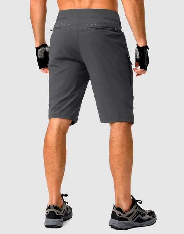 Men's Mountain Bike Shorts Stretch Cycling Biking Bicycle Quick Dry Hiking Shorts for Men Zipper Pockets