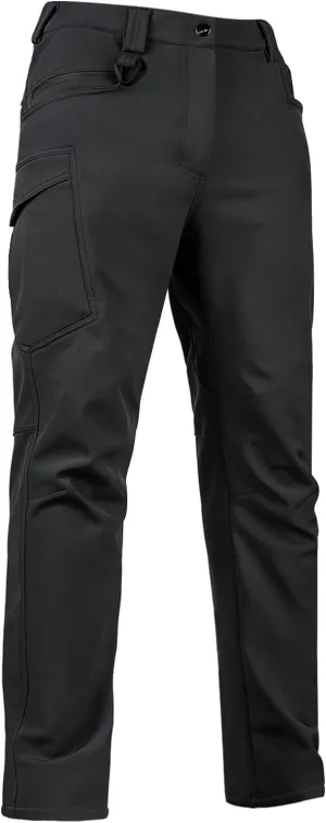Men's Snow Ski Softshell Pants Fleece Lined Winter Hiking Camping Snowboard Pants with 8 Pockets