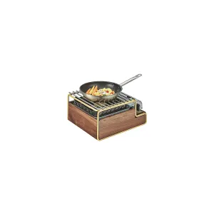 Mid-Century Brass Butane Stove Holder 362x324x184mm