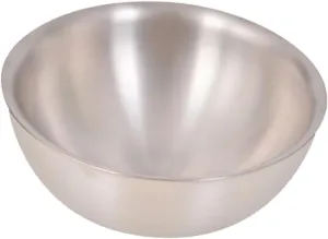 Mipcase 1Pc Portable Titanium Backpacking Bowl Dual Outdoor Camping Tableware for Hiking Picnic Bbq Outdoor Activities Lightweight Easy to Clean