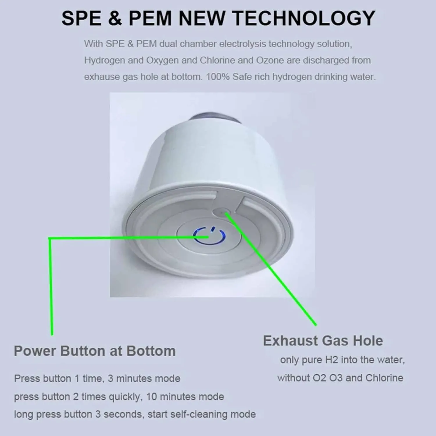 Molecular Hydrogen Rich Cup, Sport Portable SPE PEM Hydrogen Water Bottle, 380ml Inhale H2 Generator, Improve Sleep and Boost Immunity