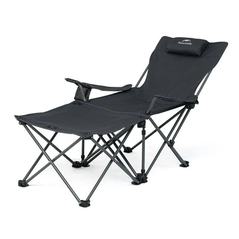 Naturehike 2-in-1 Foldable Reclining Chair with Attached Table