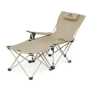 Naturehike 2-in-1 Foldable Reclining Chair with Attached Table