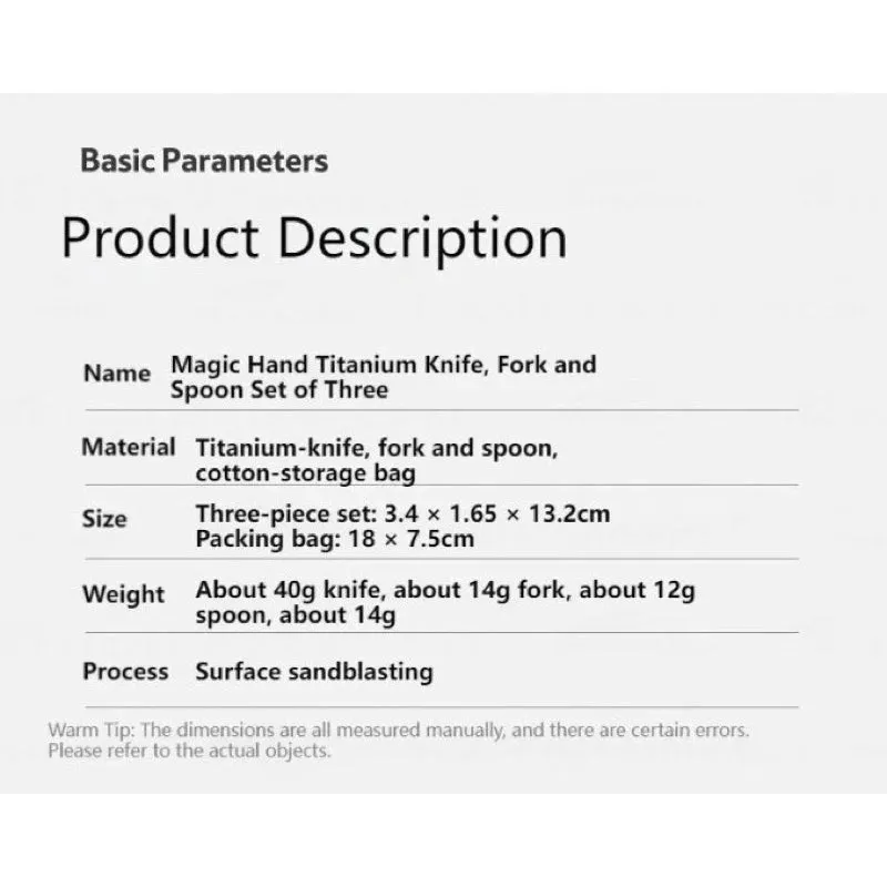 Naturehike Titanium Multifunction Portable Cutlery Set