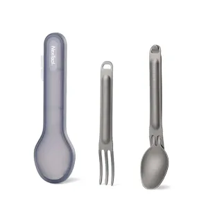 NEXTOOL Titanium Spoon and Spork Set for Camping and Outdoor Use