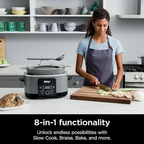 Ninja MC1001 Foodi Possible Slow Cooker PRO Multi-Cooker (Renewed) Bundle with 2 Year Enhanced Protection Pack