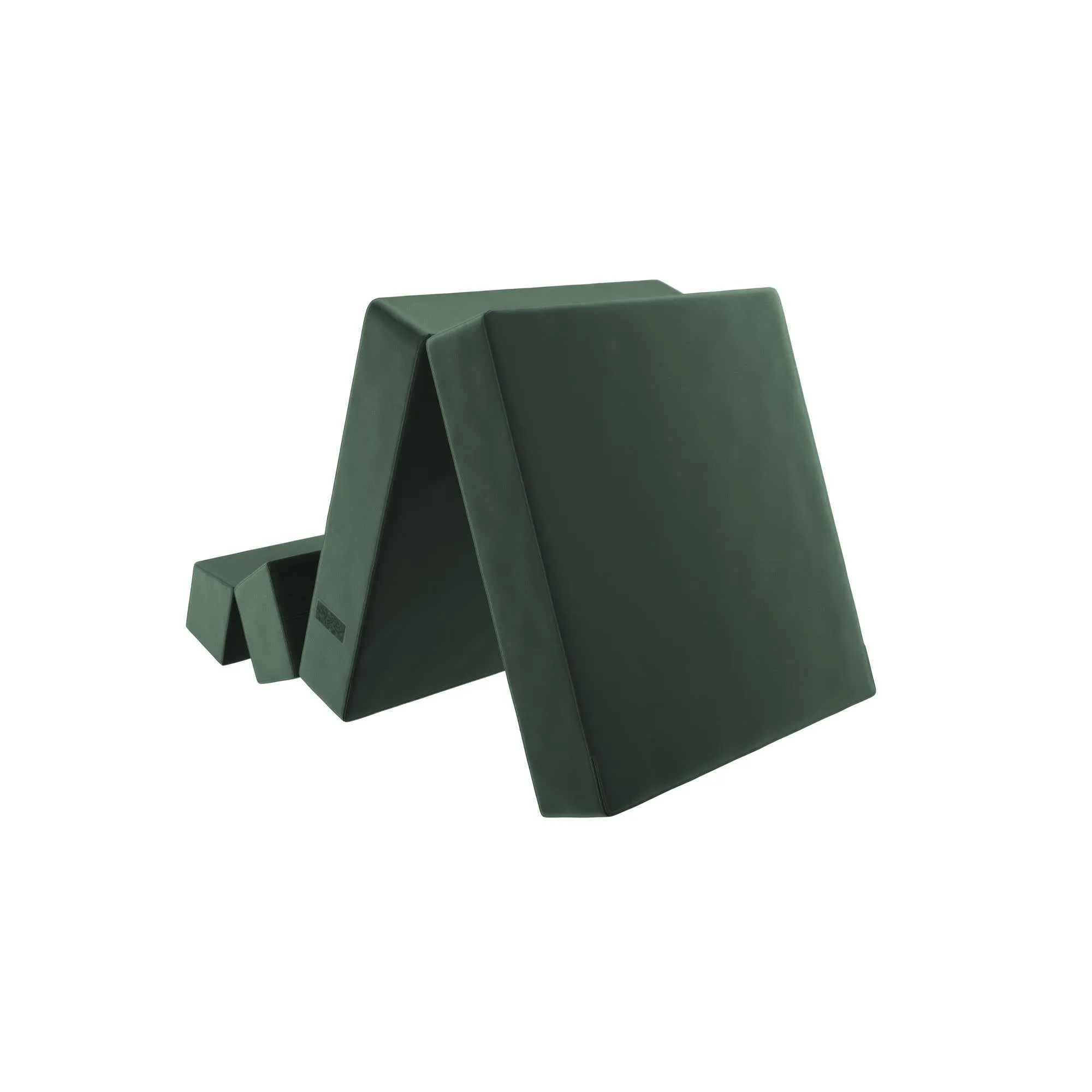 Novogratz The Flower Velour Modular Chair & Lounger - Green|Fauteuil modulaire et chaise longue The Flower de Novogratz en velours - vert