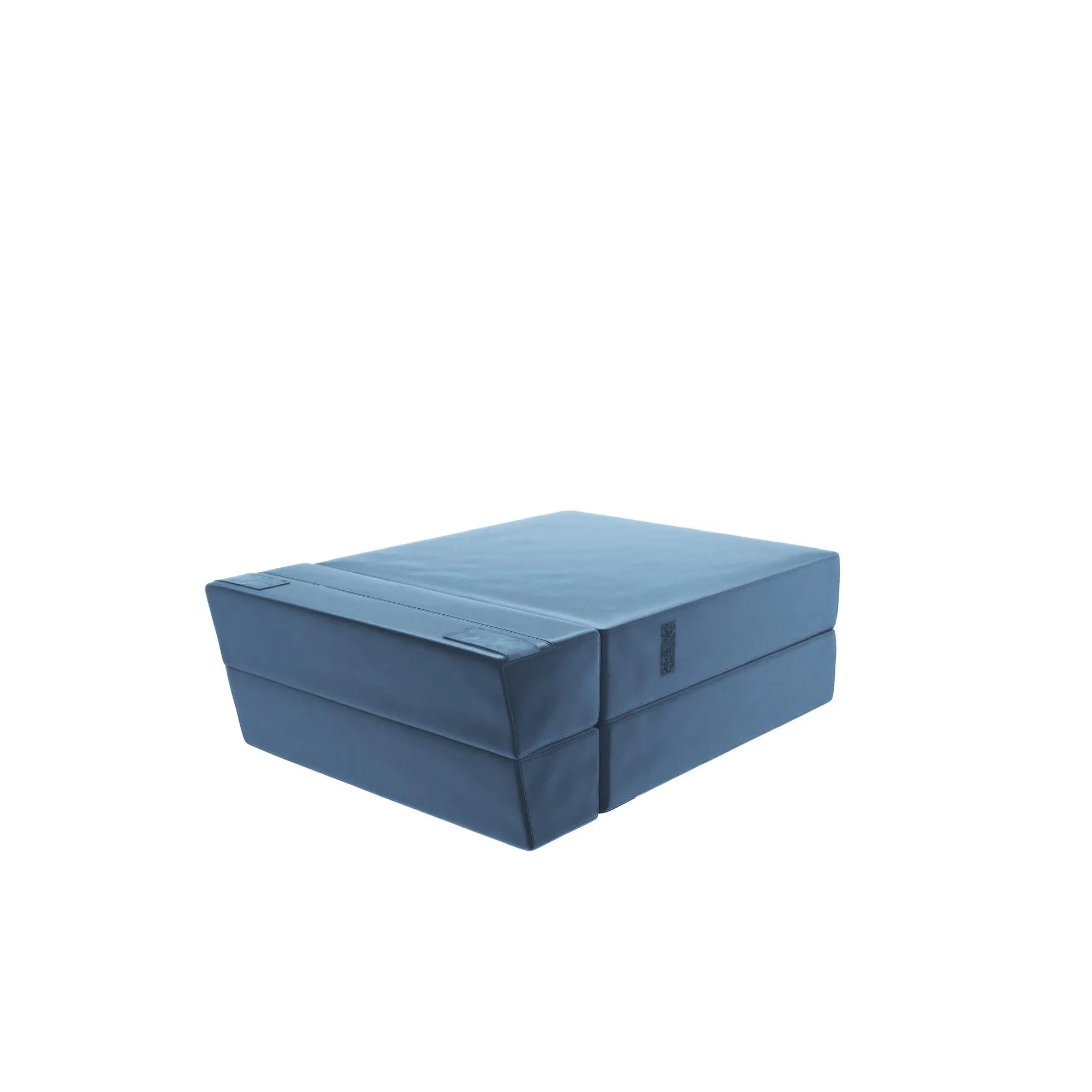Novogratz The Flower Velour Modular Chair & Lounger - Indigo Blue|Fauteuil modulaire et chaise longue The Flower de Novogratz en velours - bleu indigo