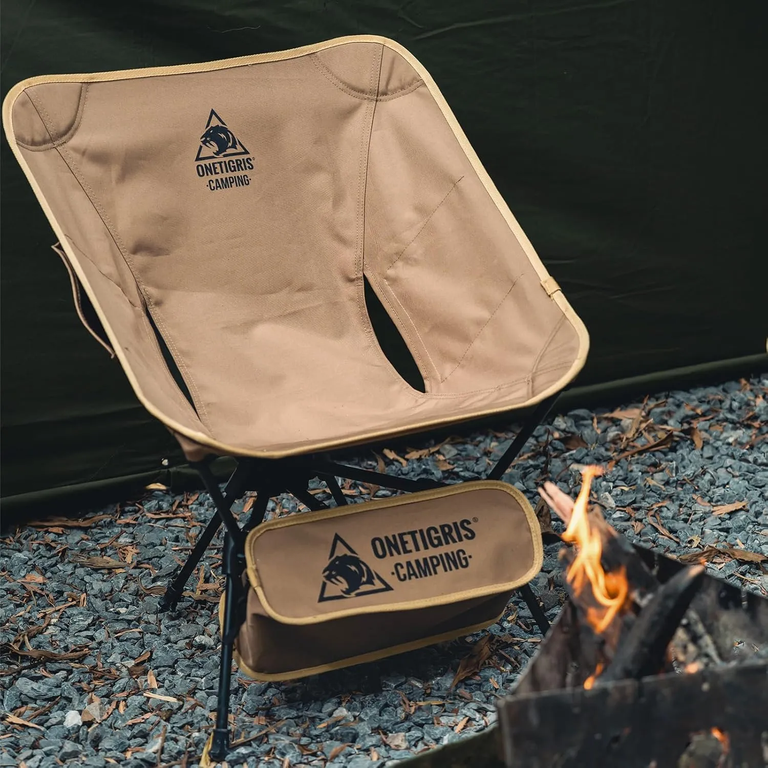 ONETIGRIS Tigerblade Camping Chair, Lightweight Folding Backpacking Hiking Chair, Compact Portable 330 lbs Capacity