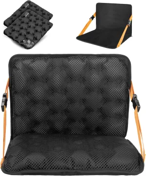 ONTYZZ Inflatable Portable Stadium Seat Waterproof Cushion with Backrest Lightweight Padded Seat Cushion for Camping