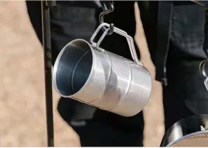 Outdoor 304 Stainless Steel Mug Retro Camping Beer Mug(2)