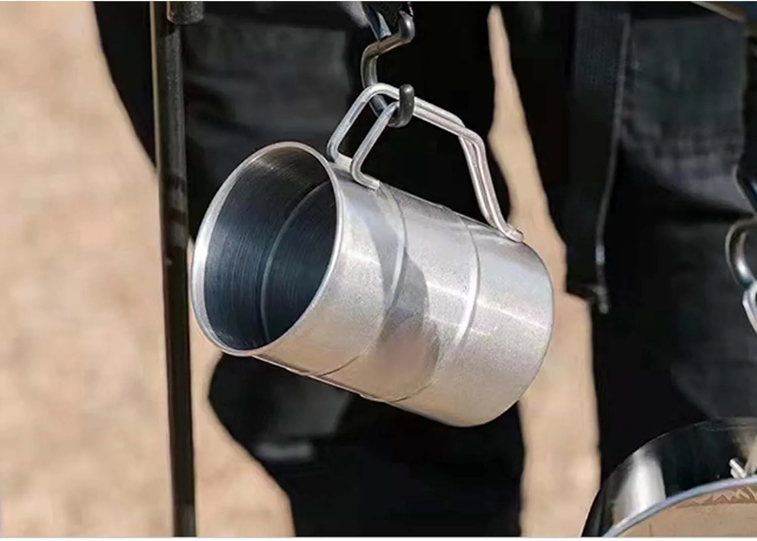 Outdoor 304 Stainless Steel Mug Retro Camping Beer Mug(2)