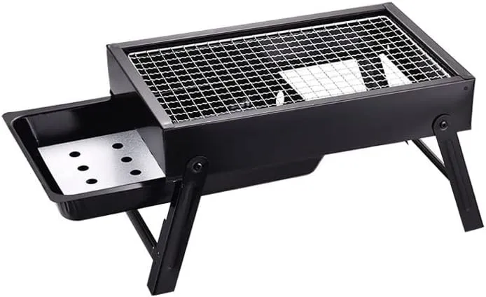 Outdoor Barbecue Portable Home Charcoal Grill Grill Barbecue Carbon Oven Folding Outdoor Mini Oven (Size : 35cm)