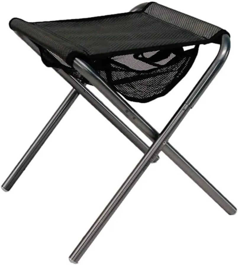 Outdoor Camping Chair Camping Stool with Mesh Storage Pouch Outdoor Slacker Chair for BBQ Fishing Travel Hiking Portable Leisure Chair s