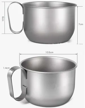 Outdoor camping lightweight portable pure titanium coffee cup office water cup