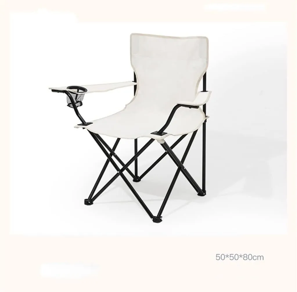 Outdoor Chair Folding Camping Chair Outdoor Folding Chair with Armrests Ultra Light Portable Camping Chair Back Recliner Leisure Chair Fishing Stool Camping Chair Foldable Chair