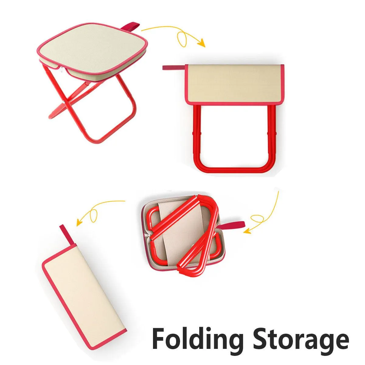 Outdoor Folding Chair Multifunctional Stool Portable Bench Camping Seat Travel