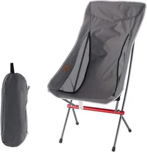 Outdoor Folding Chair,Heightened Moon Chair,Breathable and Comfortable Mesh Recliner,Portable Foldable Camping and Fishing,Leisure Beach Chair Backrest Chair