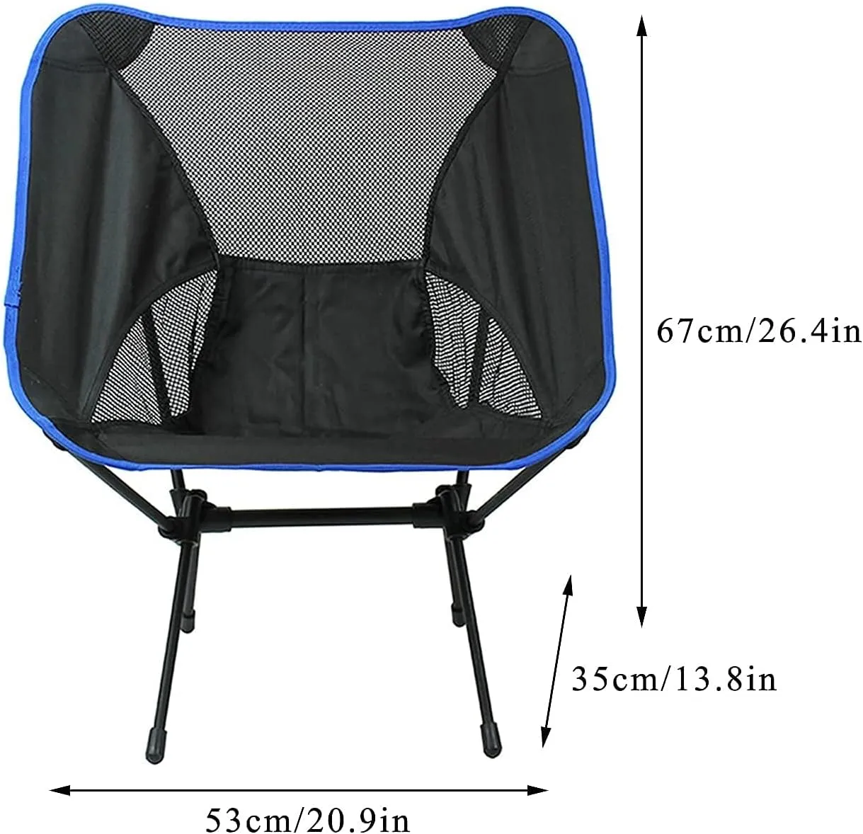Outdoor Folding Chairs,Single Folding Chair Family Camping Stool Barbecue Portable Beach Chair (Color : Red)