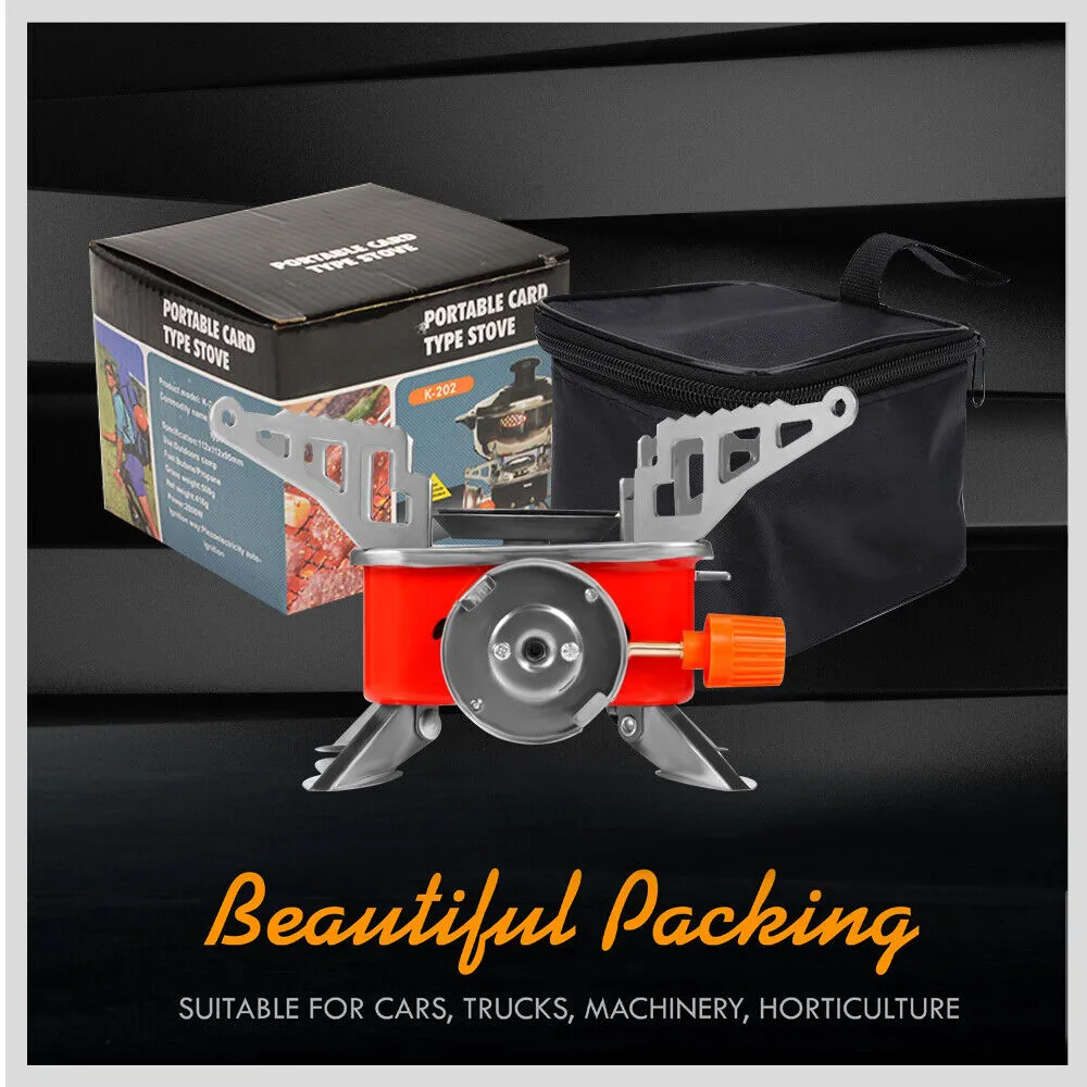 Outdoor Folding Mini Gas Burner Cooking Stove Butane Gas BBQ Hiking