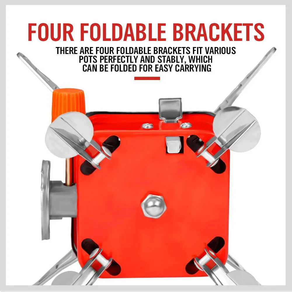 Outdoor Folding Mini Gas Burner Cooking Stove Butane Gas BBQ Hiking