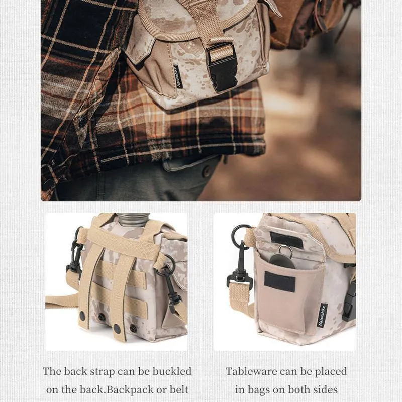 Outdoor Military Lunch Box Titanium Kettle Canteen Set